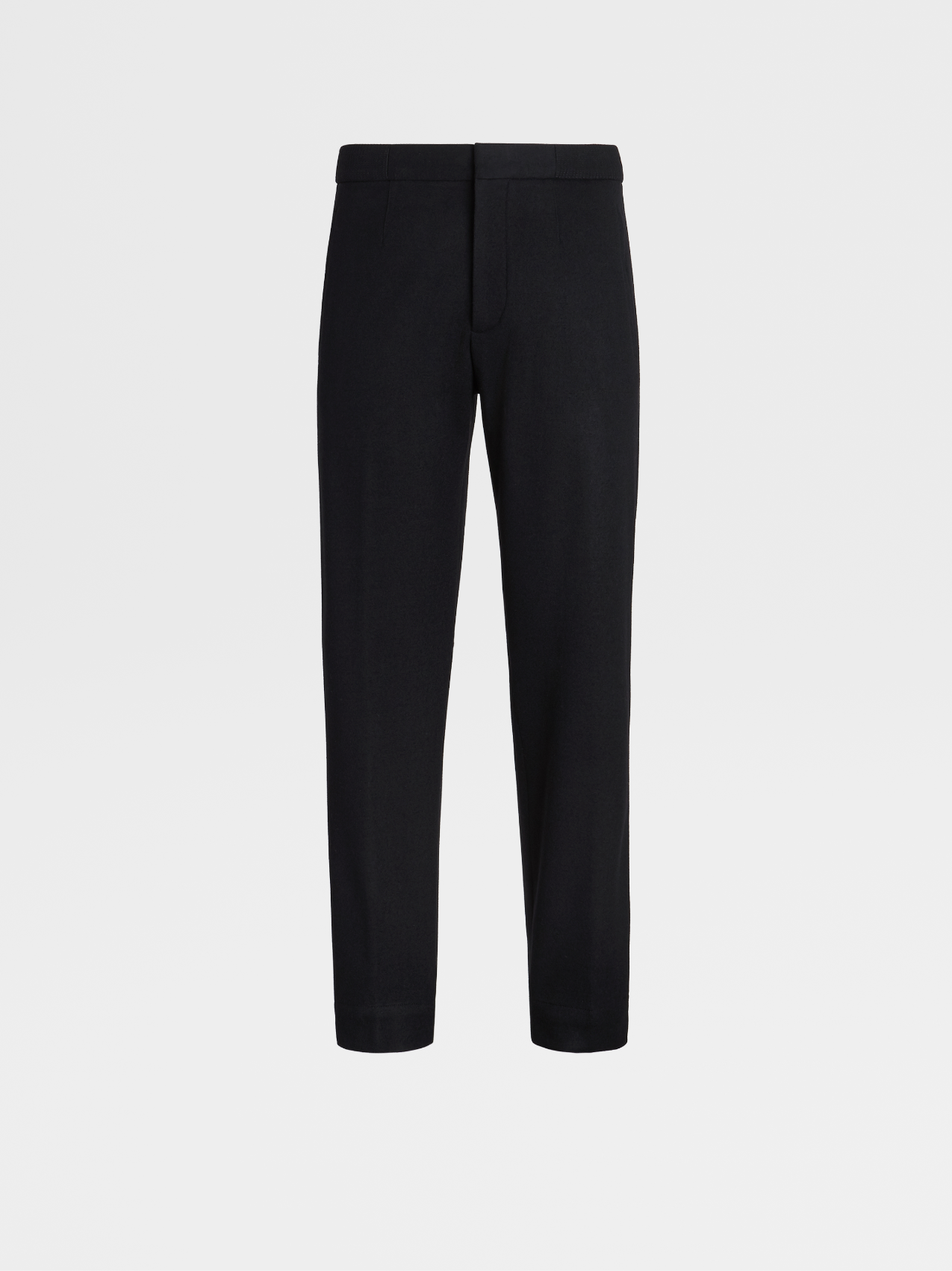 Black Wool Jersey Joggers